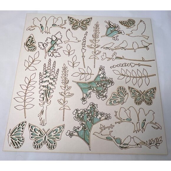Mintay Chippies Chipboard Decor Elements Nature Set  MT-CHIP2-D30 - Picture 1 of 4